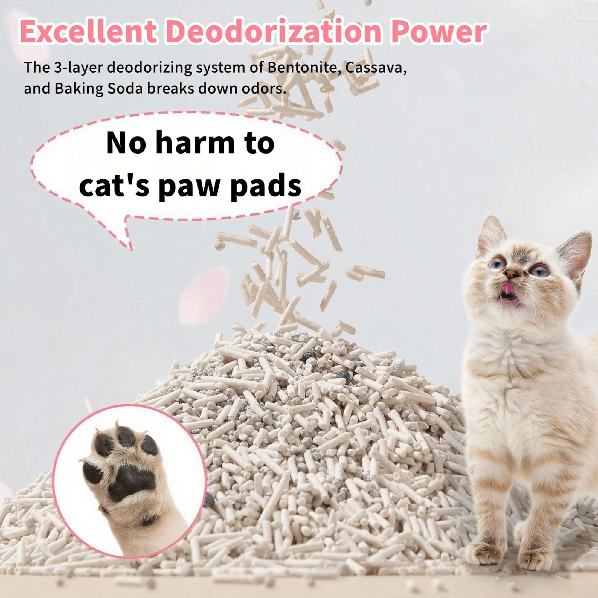 5-In-1 Cat Litter White Blosoom Scent, Yucca Enhanced - Image 5