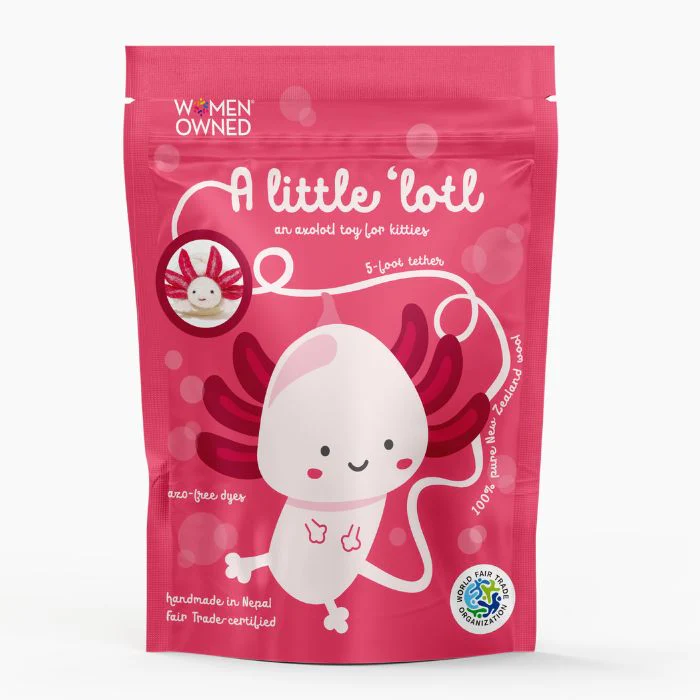 A Little 'Lotl - An Axolotl Wool Cat Toy - Image 2