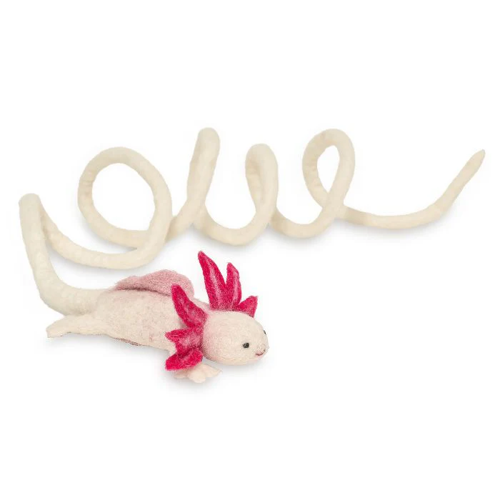 A Little 'Lotl - An Axolotl Wool Cat Toy - Image 4