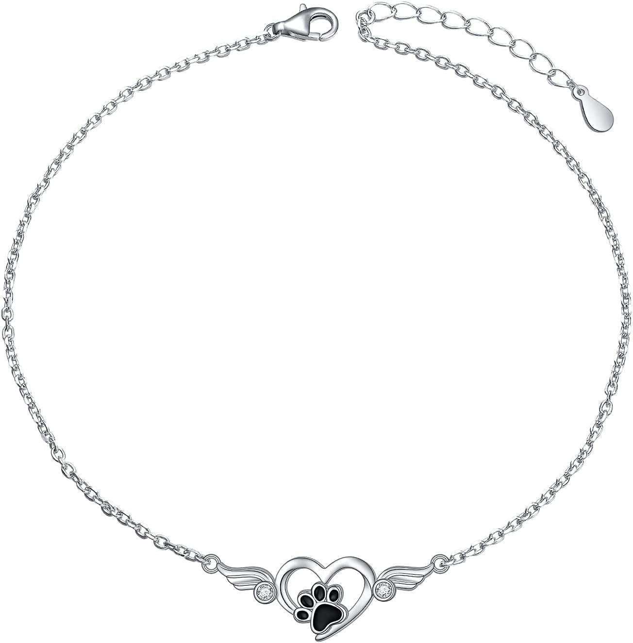 Always in My Heart Paw Print Necklace – Pet Memorial Gift - Image 9
