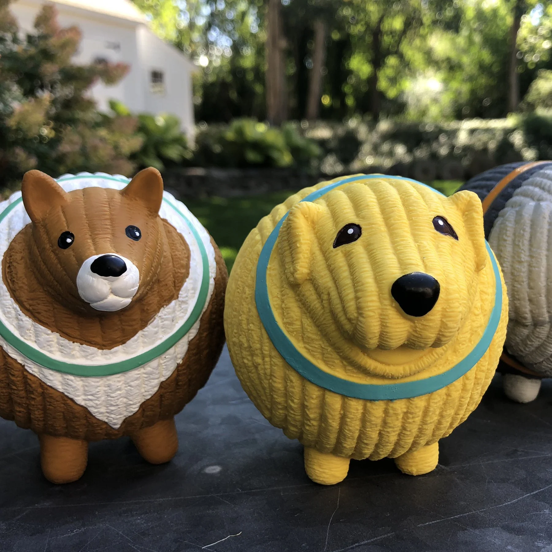 Assorted Ruff-Tex® HuggleMutt™ Latex Balls Dog Toys, 3 Pack, Large - Image 8