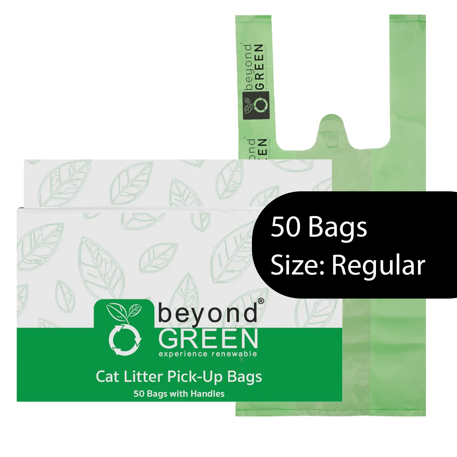 beyondGREEN Cat Litter Bags with Handles – Made in USA, Leak-Resistant & Easy-Tie - Image 10