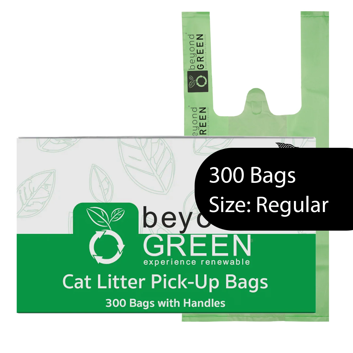 beyondGREEN Cat Litter Bags with Handles – Made in USA, Leak-Resistant & Easy-Tie - Image 12