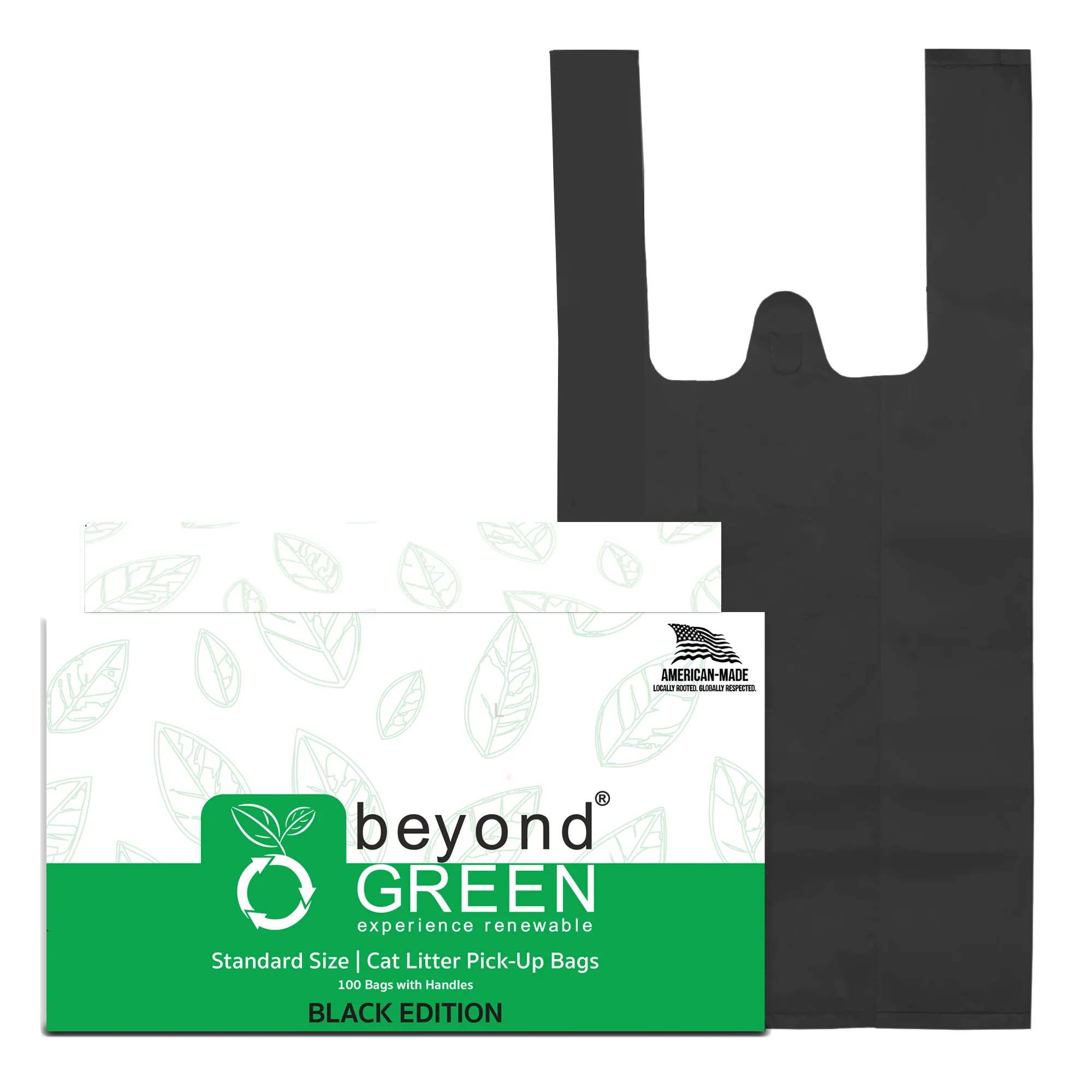 beyondGREEN Cat Litter Bags with Handles – Made in USA, Leak-Resistant & Easy-Tie - Image 8