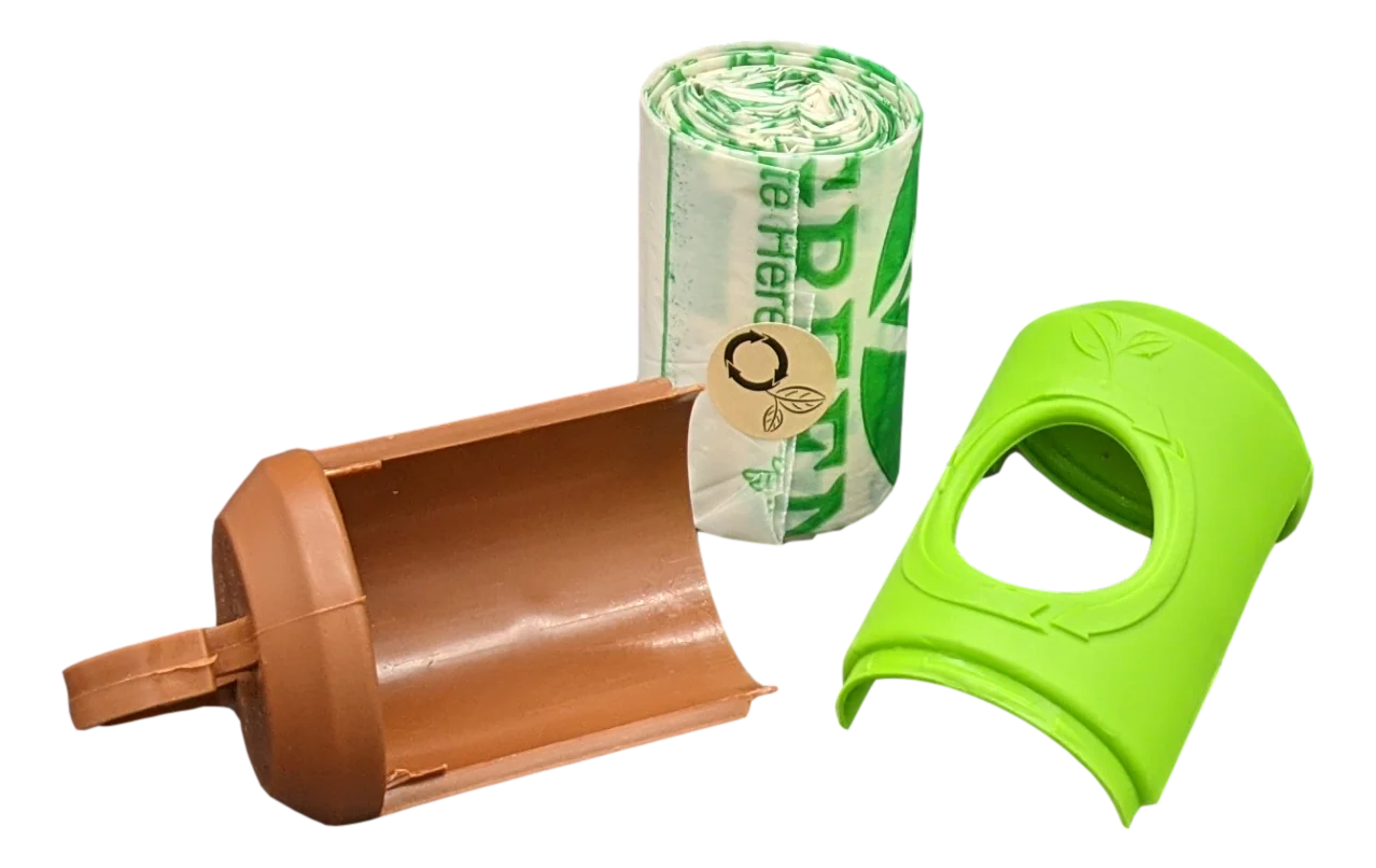 beyondGREEN Dog Poop Bag Leash Dispenser – Clip-On Holder Fits Standard Rolls – Durable & Portable - Image 4