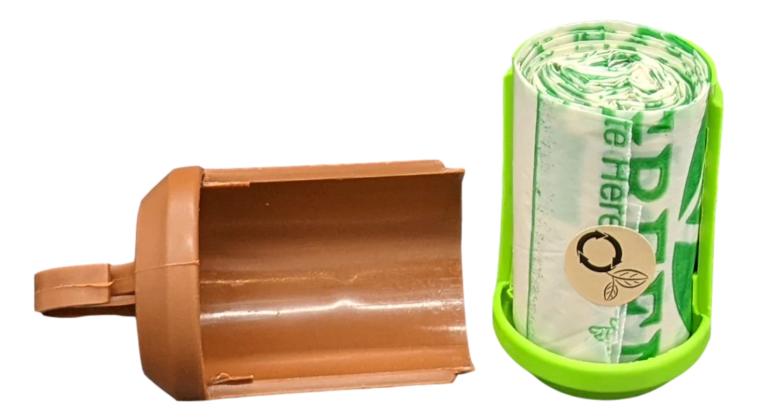 beyondGREEN Dog Poop Bag Leash Dispenser – Clip-On Holder Fits Standard Rolls – Durable & Portable - Image 5
