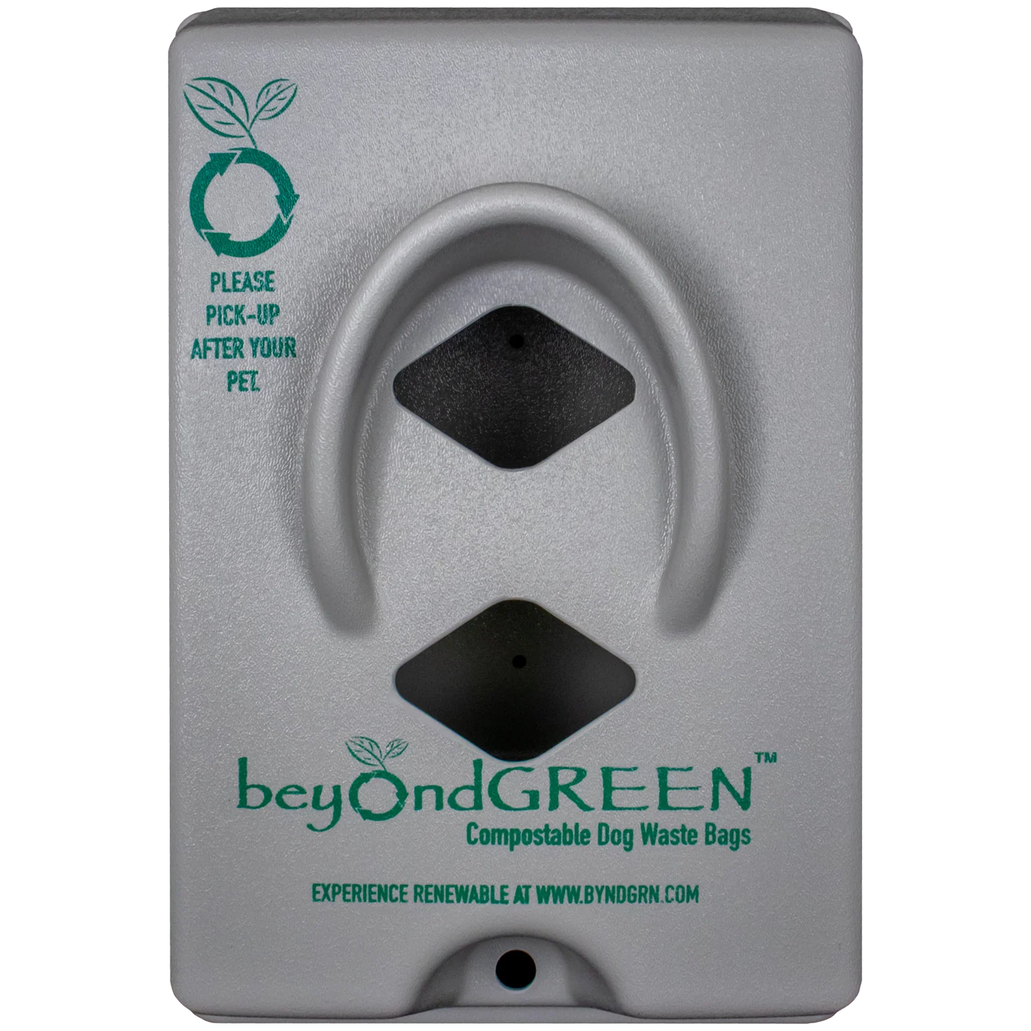 beyondGREEN Dog Waste Bag Dispenser – Wall & Pole Mount – Standard Roll Compatible, Front-Load - Image 4