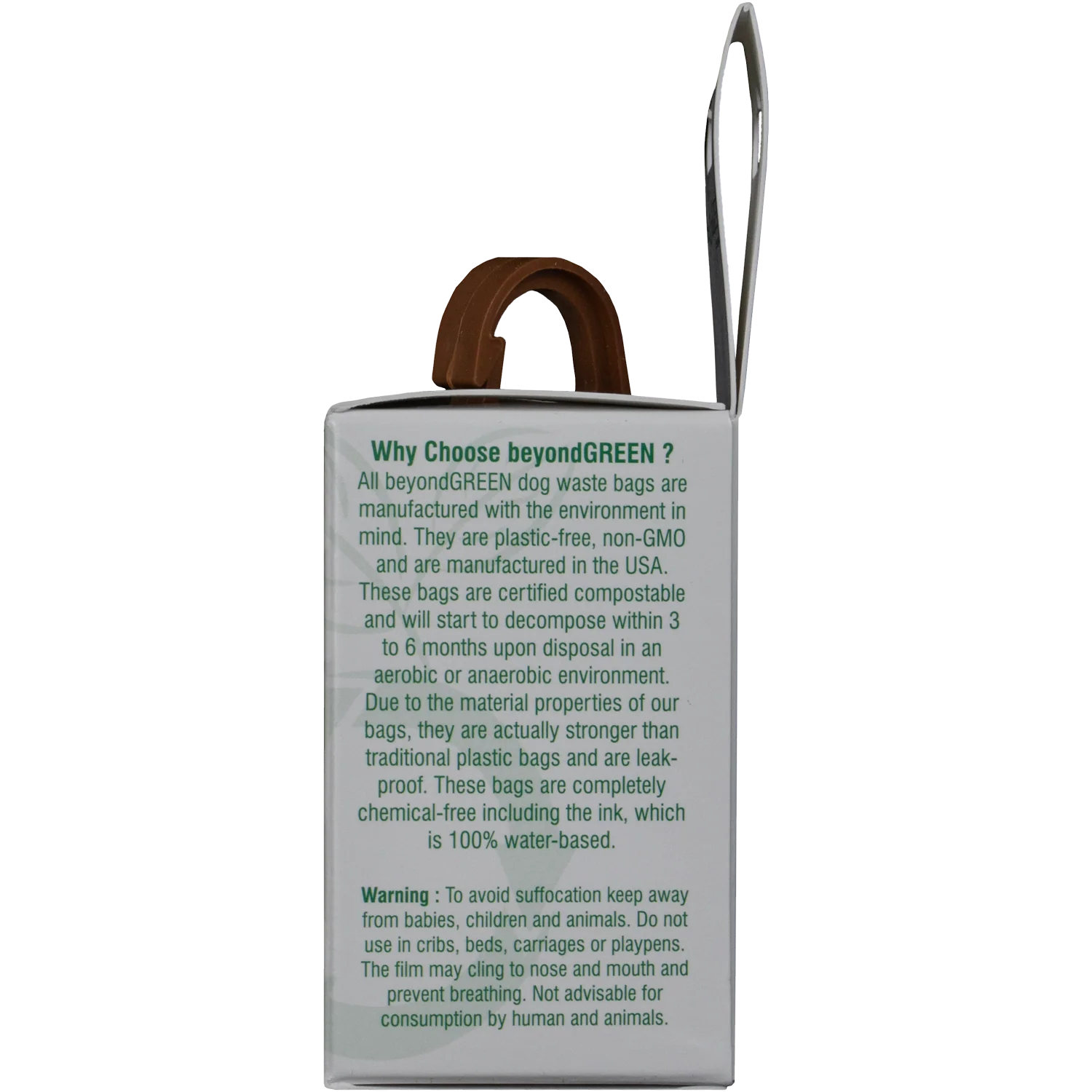 beyondGREEN Dog Waste Bag Leash Dispenser – Clip-On Holder for Standard Rolls – Durable, Portable, Made in USA - Image 4