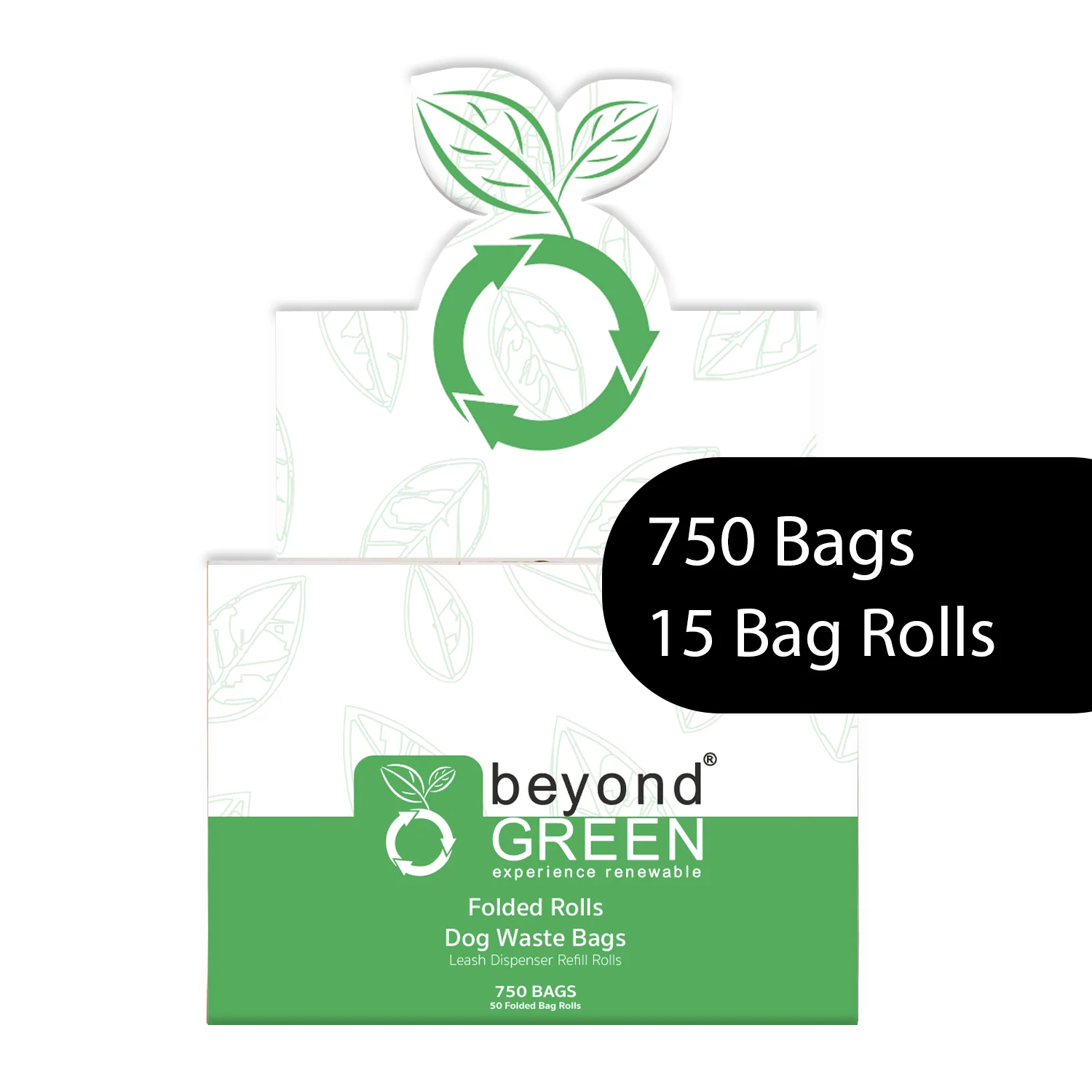 beyondGREEN Dog Waste Bags – Folded Rolls – Made in USA, Leak-Resistant, Extra-Strong - Image 5