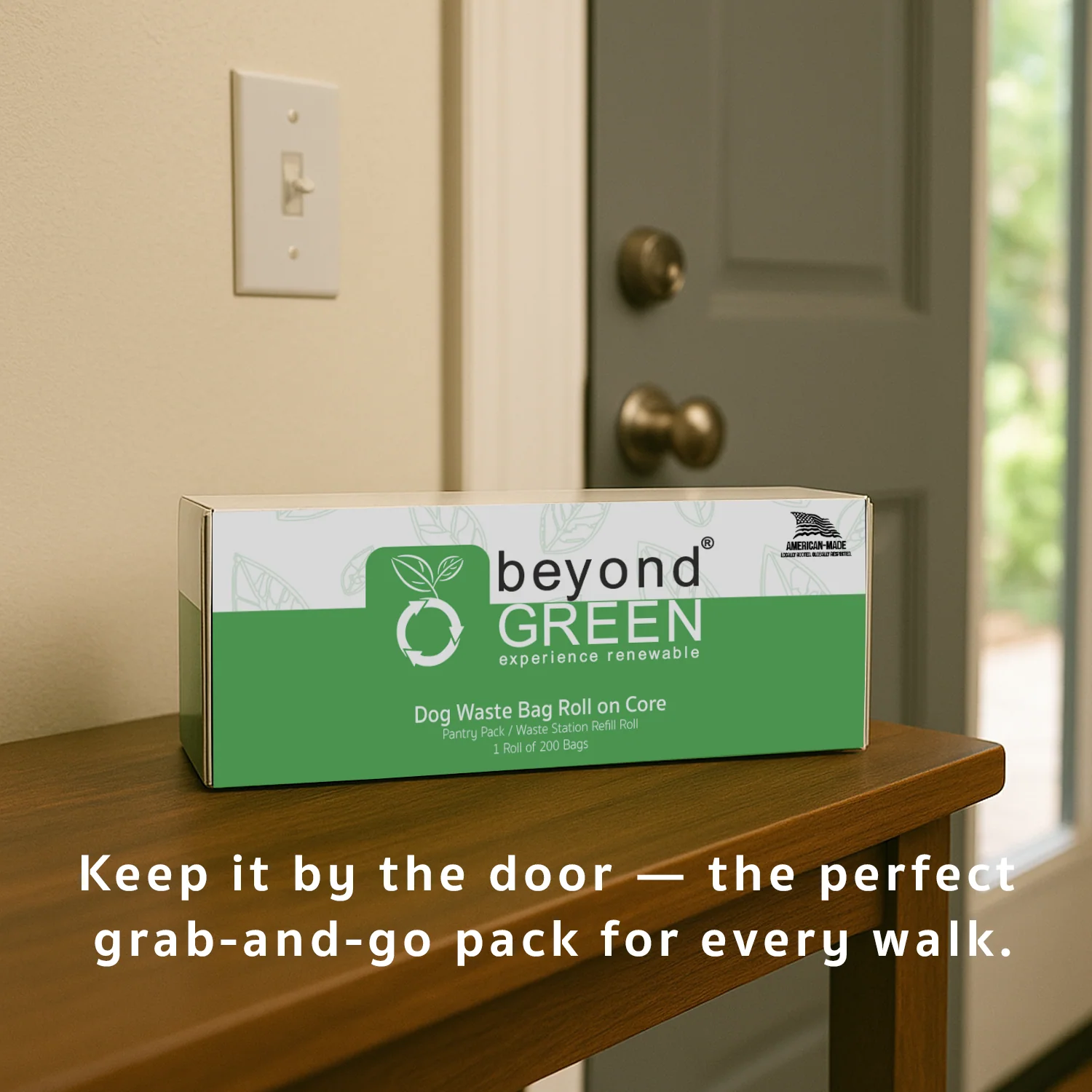 beyondGREEN Dog Waste Bags – Grab & Go Bulk Pack – 200 Bags on Roll with Core - Made in USA, Leak-Resistant, Folded Rolls - Image 10