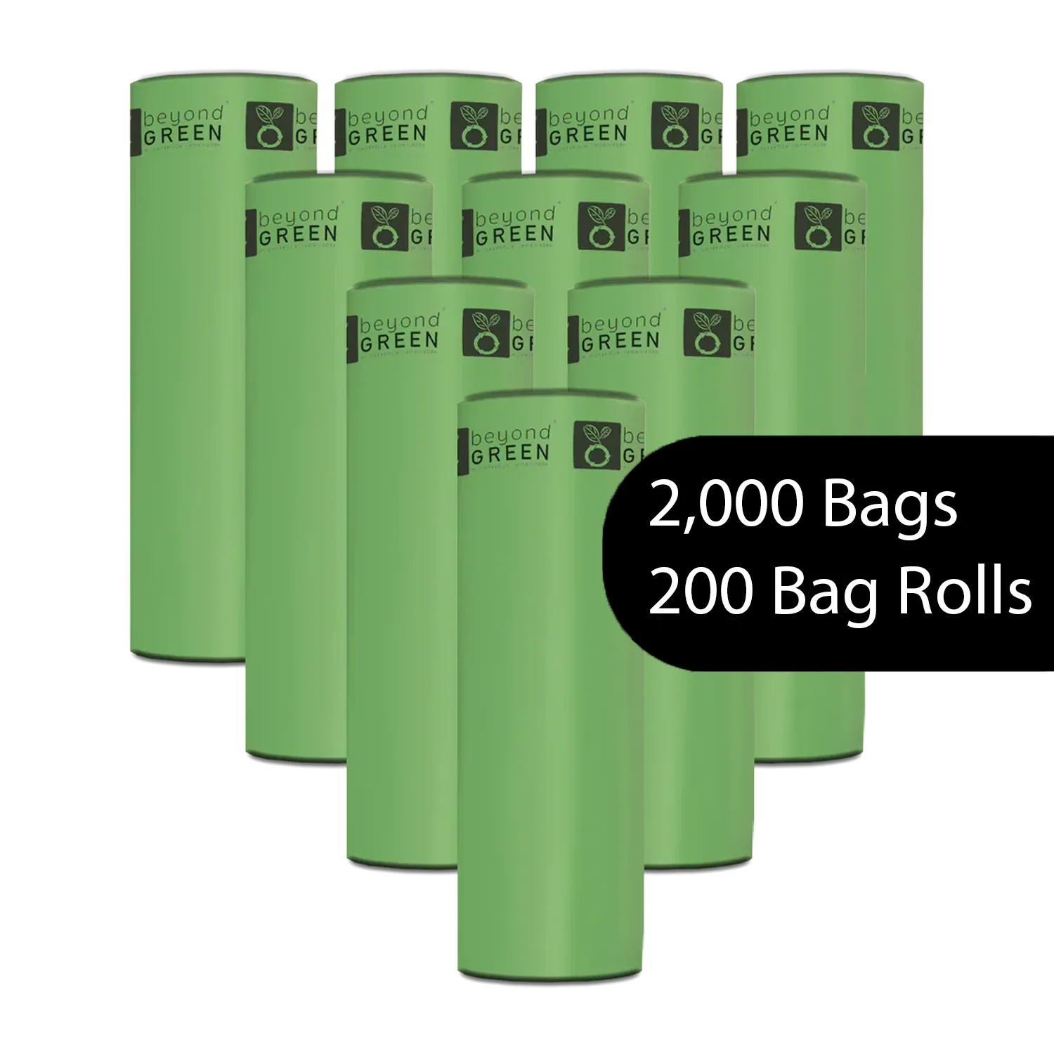 beyondGREEN Dog Waste Bags – Grab & Go Bulk Pack – 200 Bags on Roll with Core - Made in USA, Leak-Resistant, Folded Rolls - Image 14