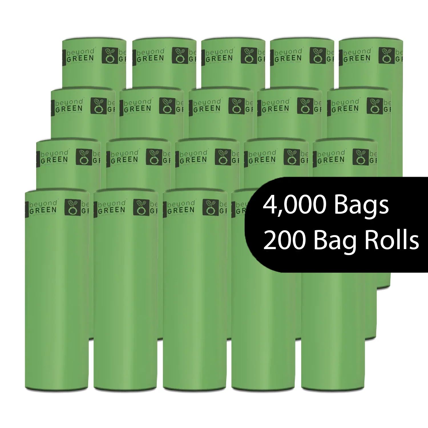beyondGREEN Dog Waste Bags – Grab & Go Bulk Pack – 200 Bags on Roll with Core - Made in USA, Leak-Resistant, Folded Rolls - Image 15