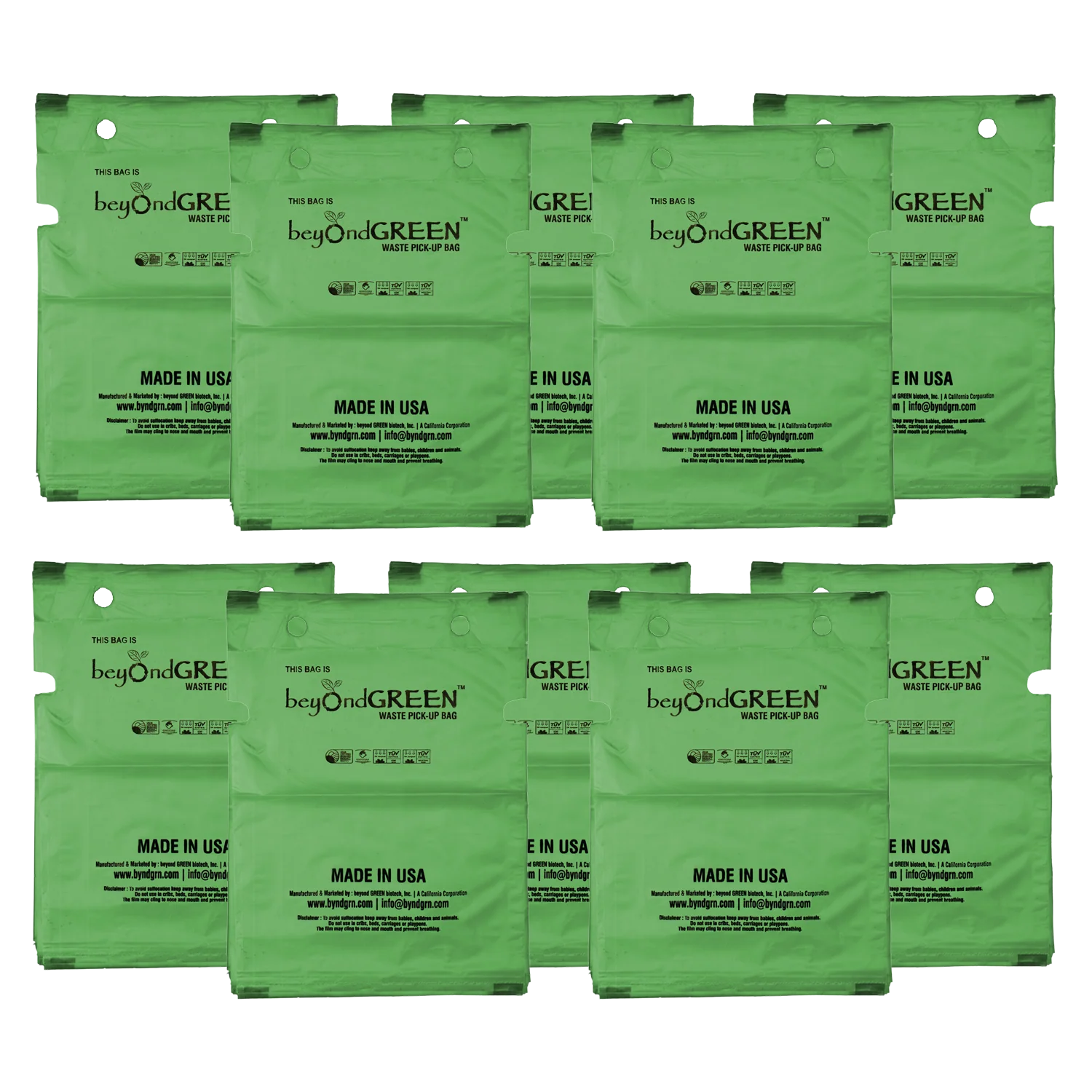 beyondGREEN Dog Waste Bags – Single-Pull Dispenser Refill Pack – Made in USA, Leak-Resistant, One-At-A-Time Dispensing (100 Bags per Pack) - Image 5