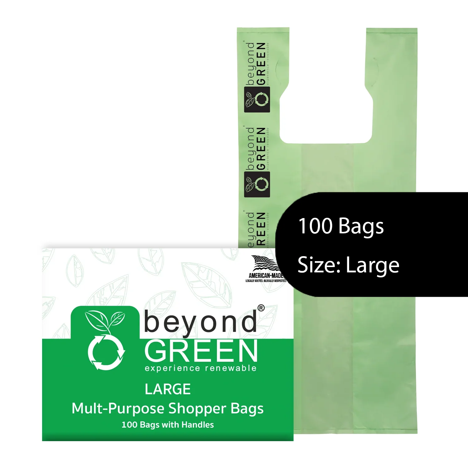 beyondGREEN Large Multi-Purpose Shopper Bags – Made in USA, Tear-Resistant & Leak-Resistant - Image 8