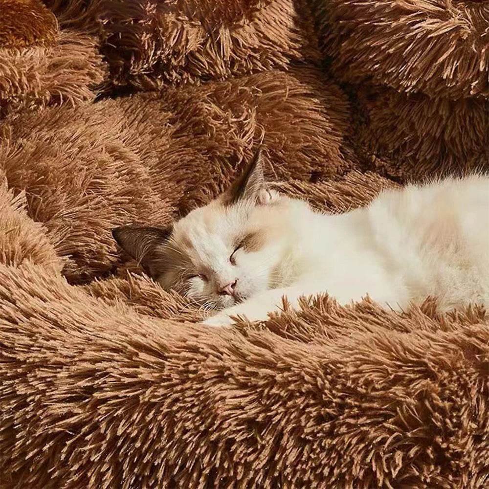 Big Paw Plush Pet Sofa Bed – Washable Dog & Cat Bed with Calming Raised Edges (Small to XL) - Image 6