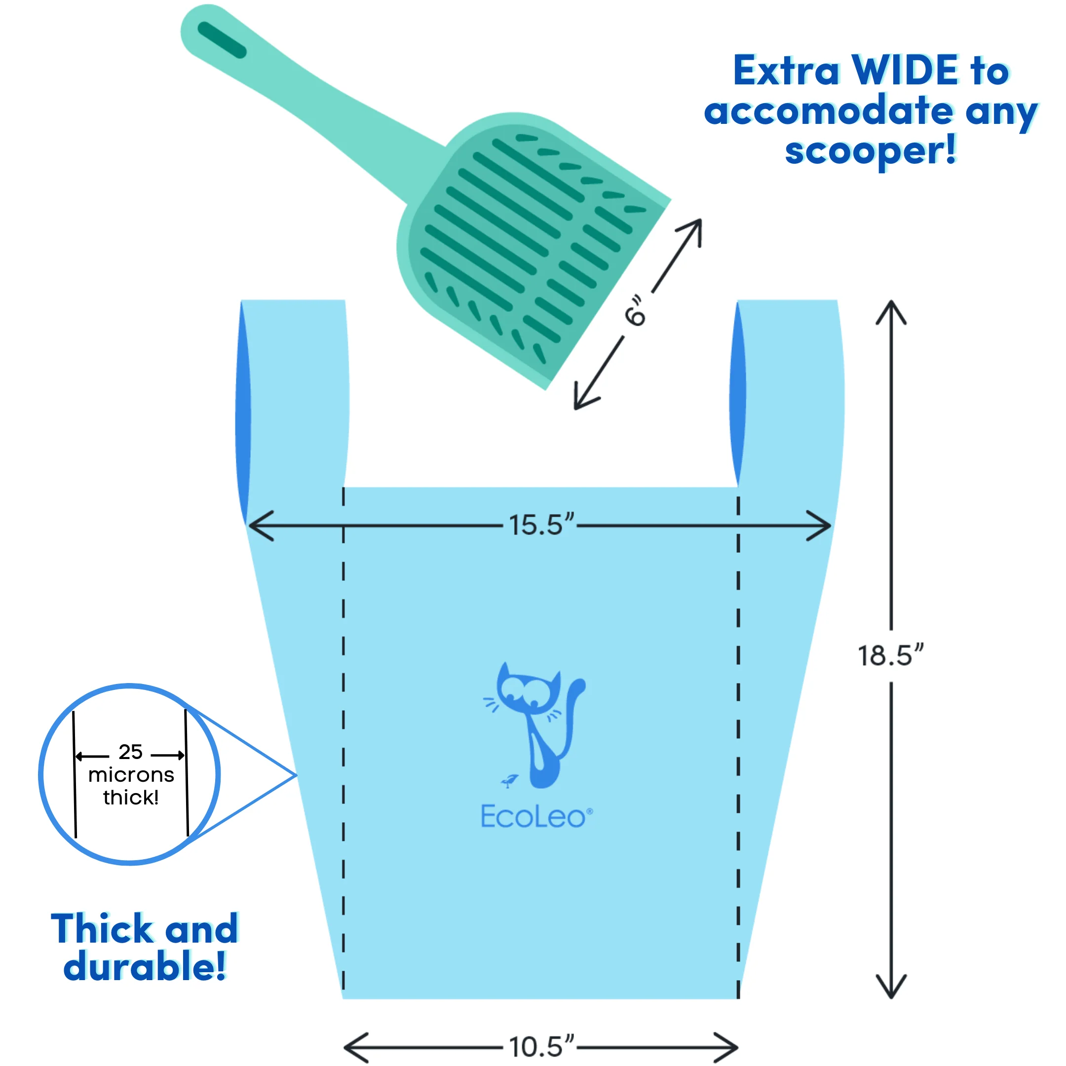 Biodegradable Cat Litter Waste Poop Bags - Image 9