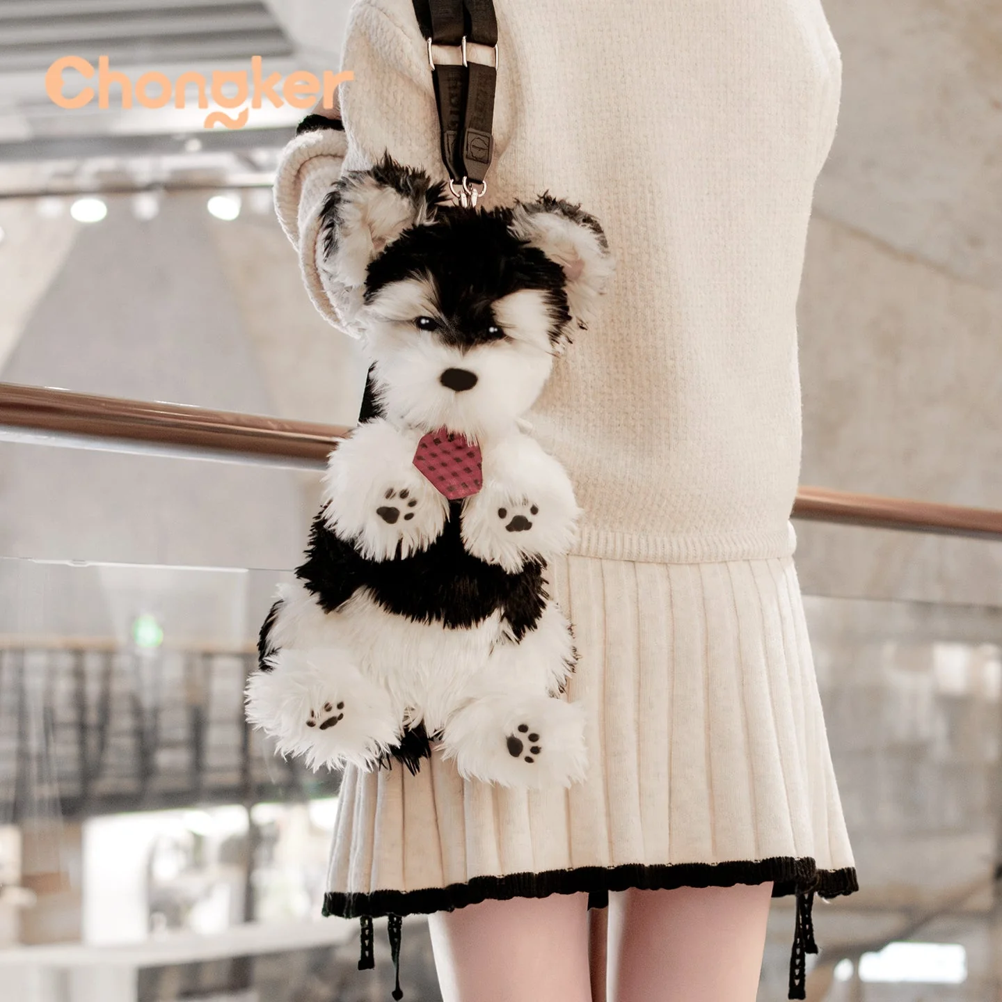Black & White Schnauzer Backpack – Adorable & Practical - Image 4