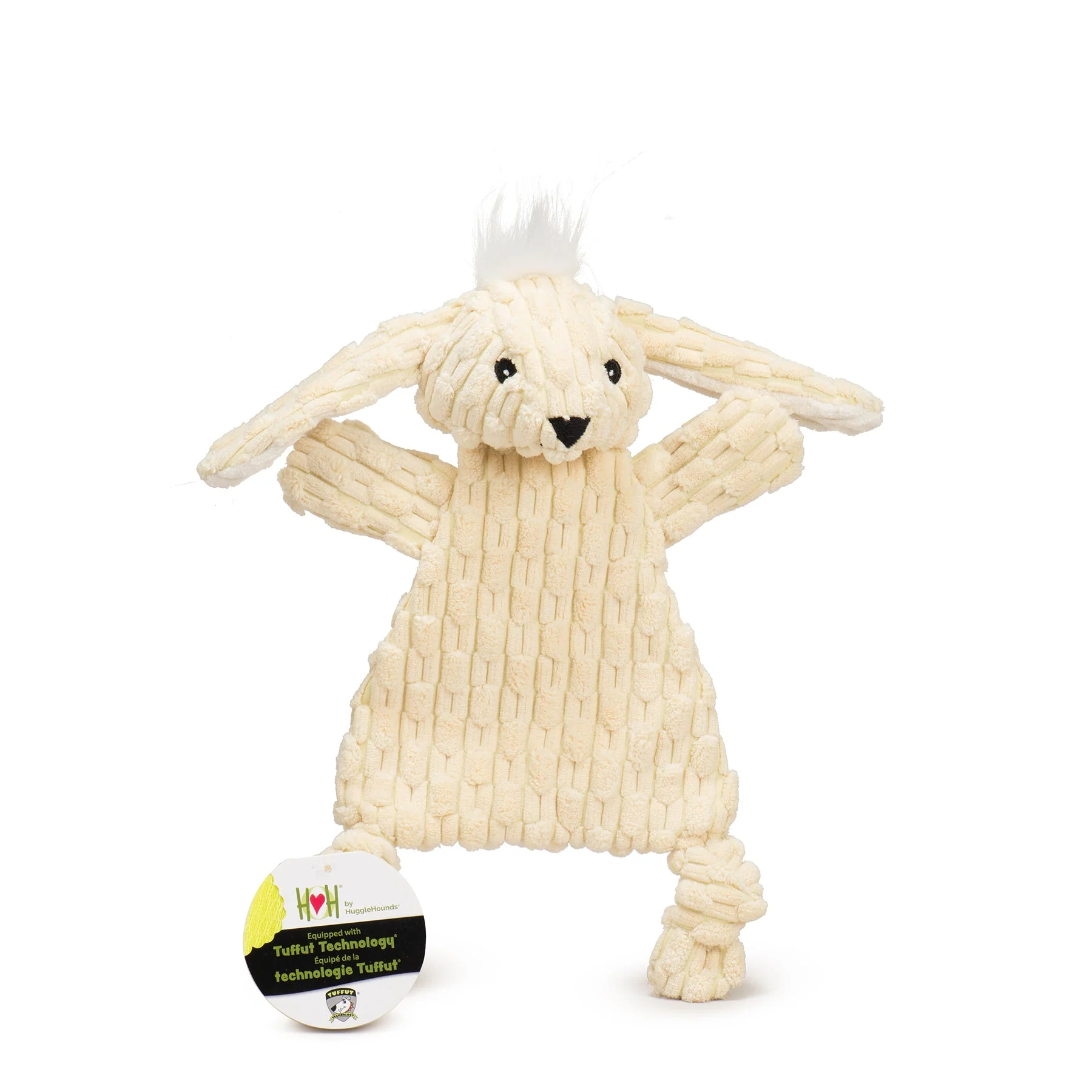 Bobbi Bunny HuggleFlatties™ Durable Plush Dog Toy - Image 2