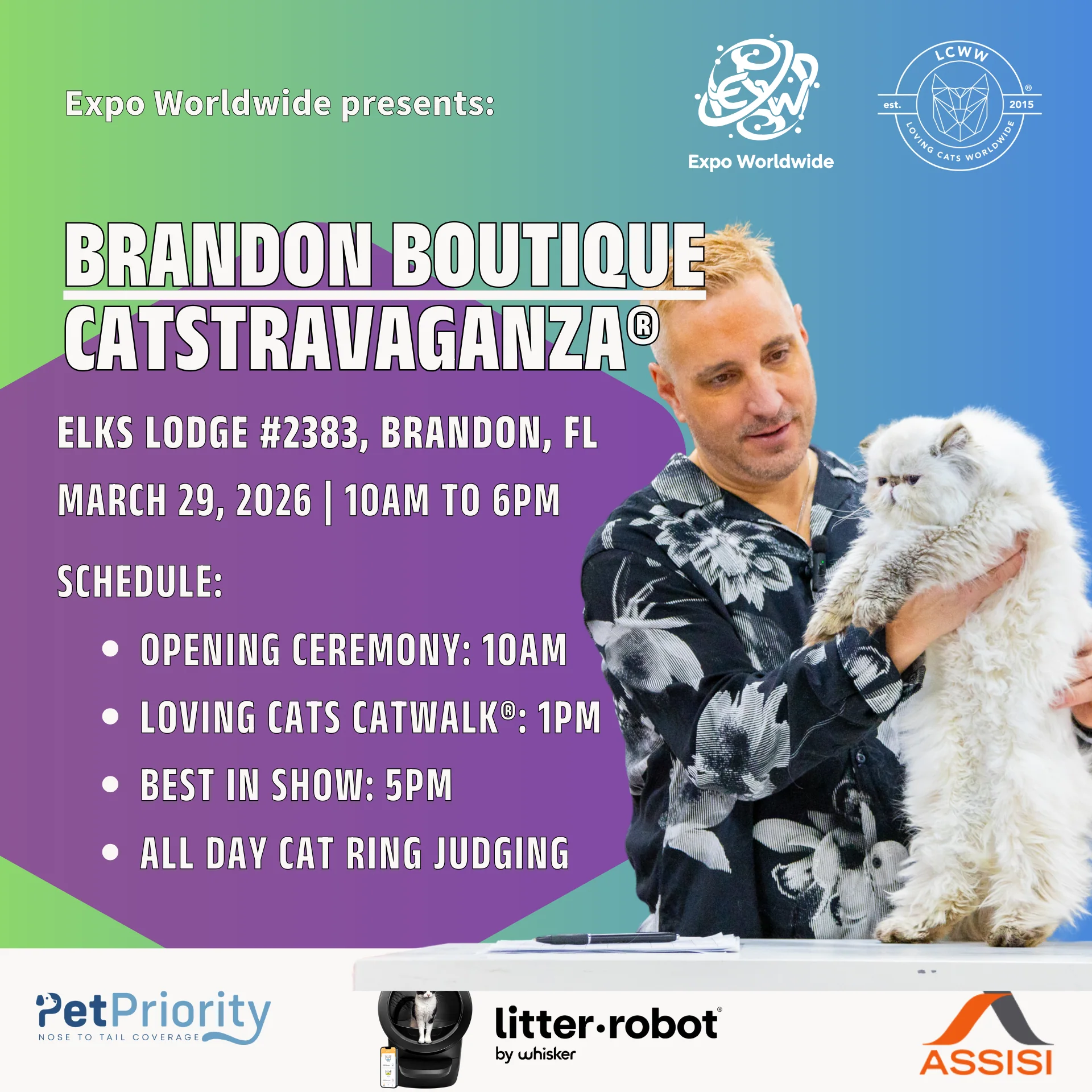 Brandon Boutique CATSTRAVAGANZA® Sunday, March 29, 2026