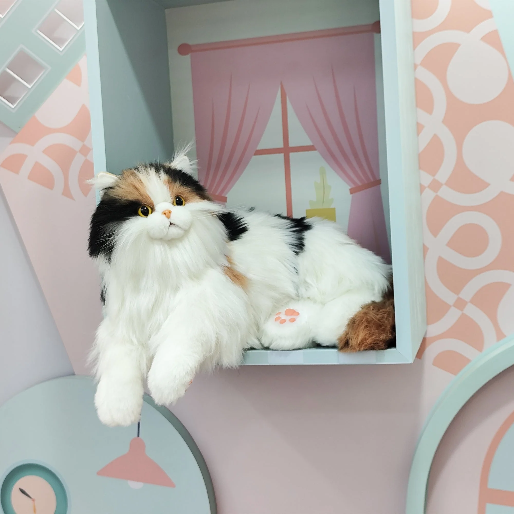 Breathing Calico Percy 2.0- Heartbeat Pur,Voice Robonic Cat - Image 11