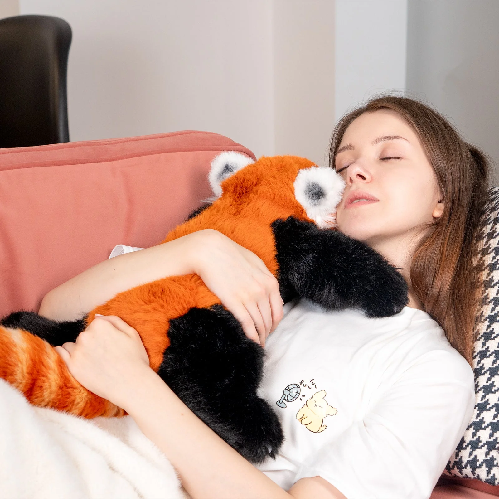 Breathing Red Panda Plush – Lifelike Calming Toy Gift - Image 12