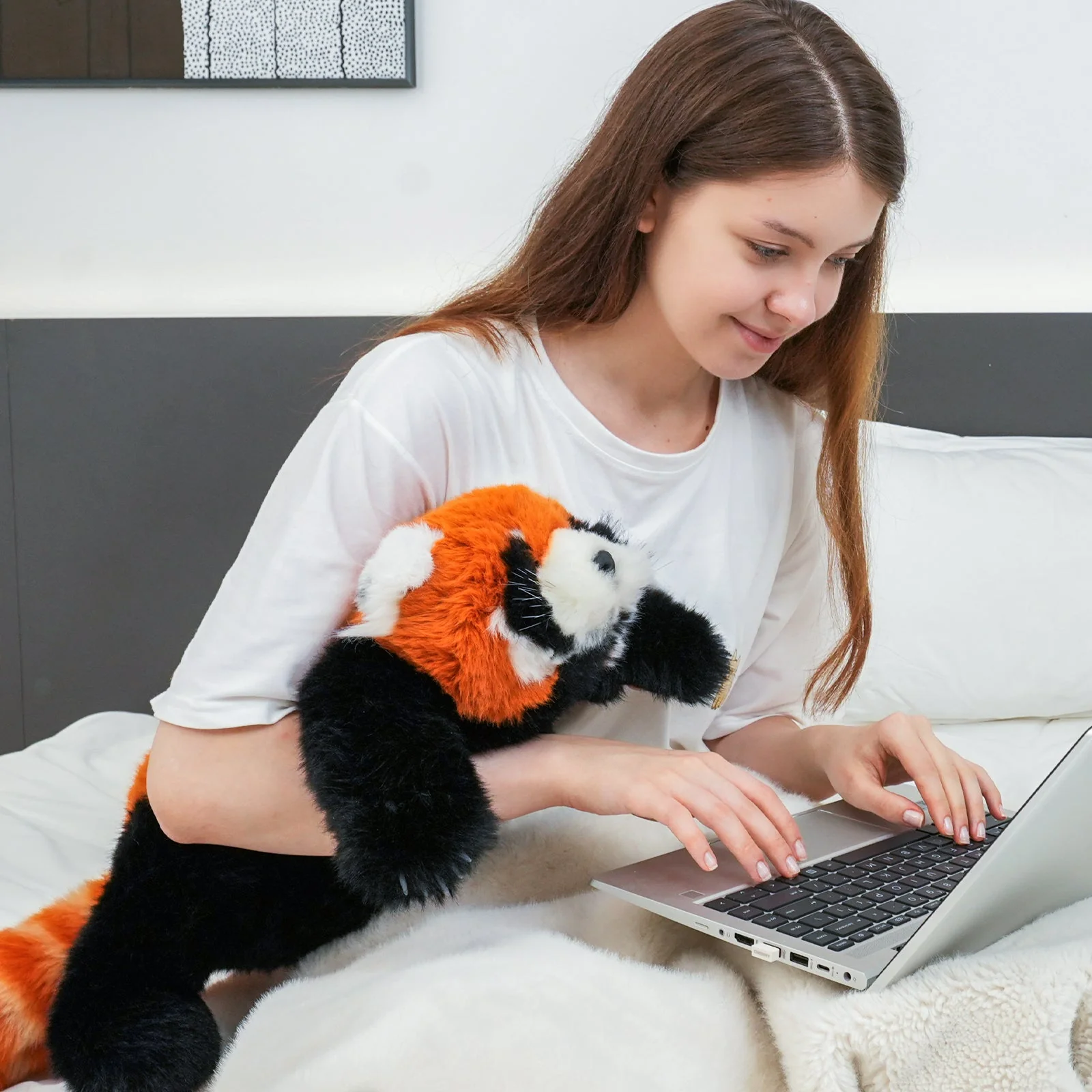 Breathing Red Panda Plush – Lifelike Calming Toy Gift - Image 13