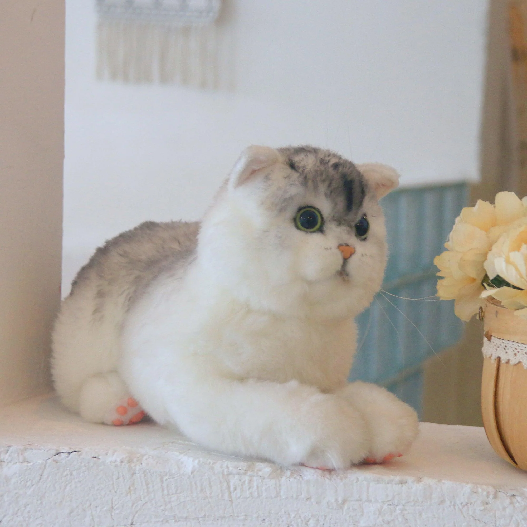 British Shorthair Cat – Realistic Plush for Women - Image 6