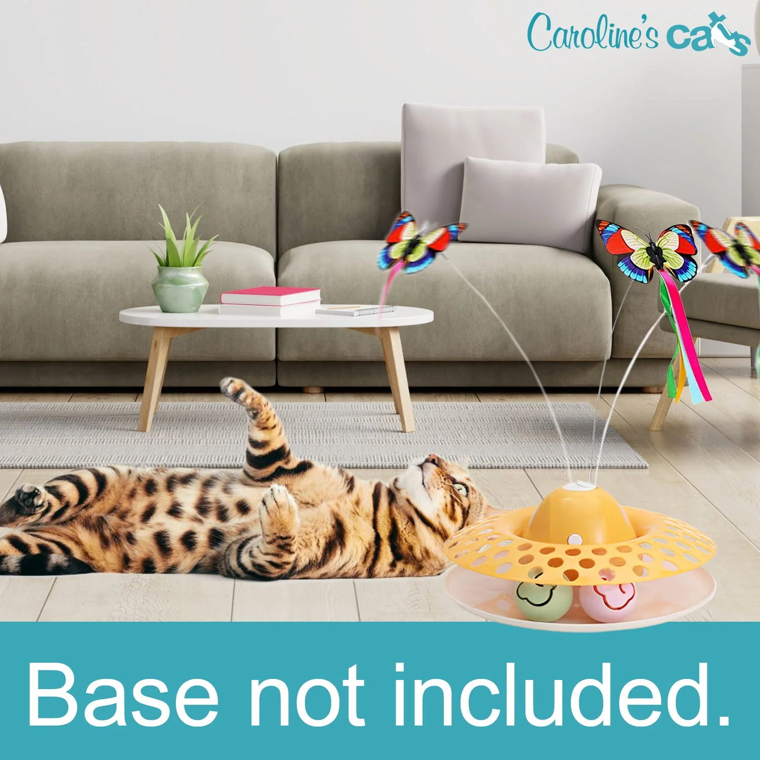 Caroline's Cats Butterfly Replacement Pack for Interacitve Butterfly Toy - Image 3