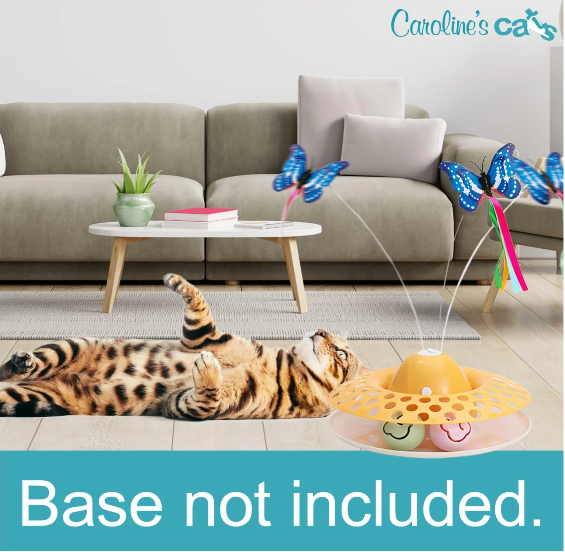 Caroline's Cats Fluttering Butterfly Cat Toy Refill, Replacement Butterflies, Fits All for Paws, Potaroma, Other Brands - Image 5