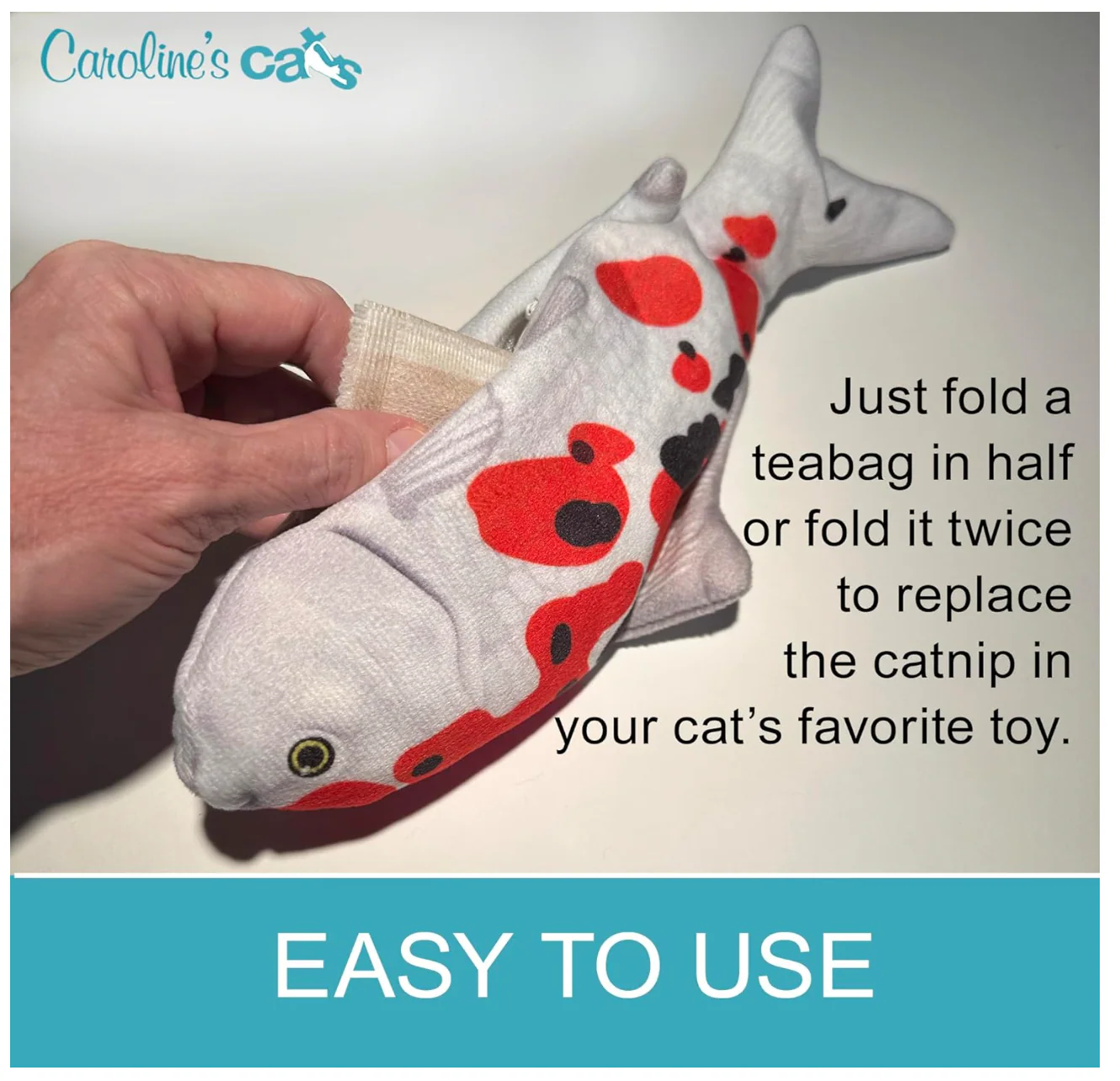 Caroline's Cats Silvervine Powder Packets for Cat Toys - Gall Fruit Refill Pouches More Potent Than Catnip Replacements for Flapping Bird, Flopping Fish, and More - Image 4