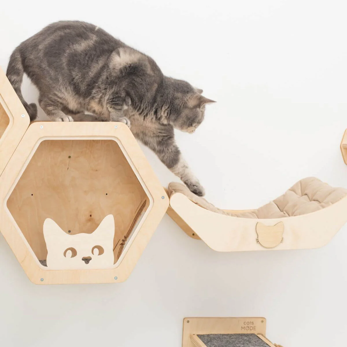 Cat Bed on Wall Light - Image 3