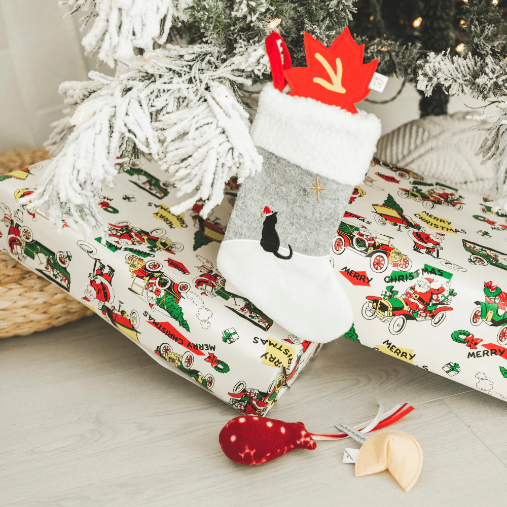 Cat Christmas Stocking with Toys - Image 13