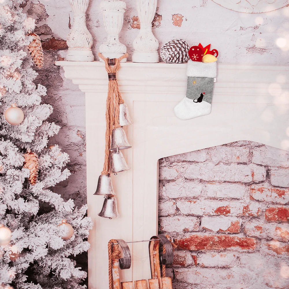 Cat Christmas Stocking with Toys - Image 2