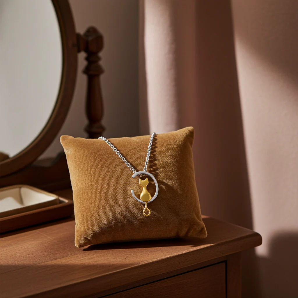 Cat Crescent Moon Memory Keepsake - Image 14