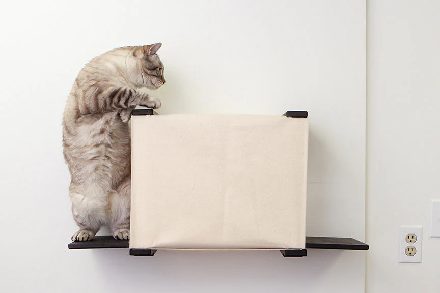 Cat Cubby for Wall - Covered Cat Bed - Image 10