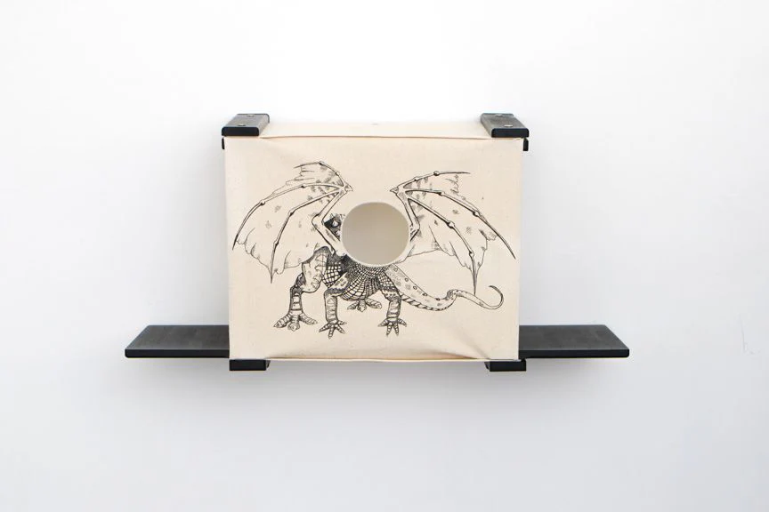 Cat Cubby for Wall - Covered Cat Bed - Image 23