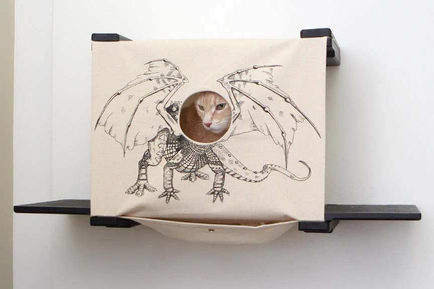 Cat Cubby for Wall - Covered Cat Bed - Image 5