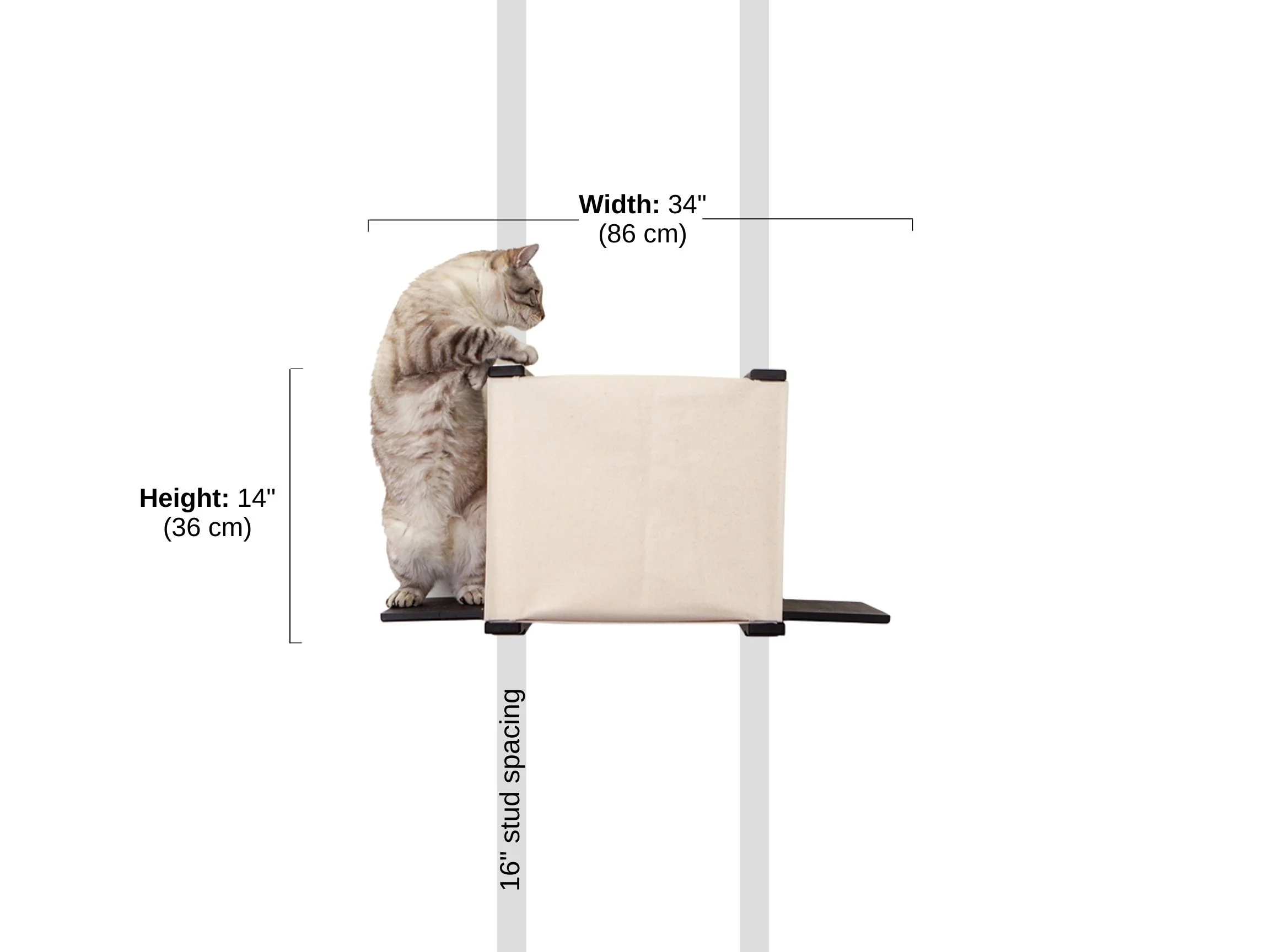 Cat Cubby for Wall - Covered Cat Bed - Image 6