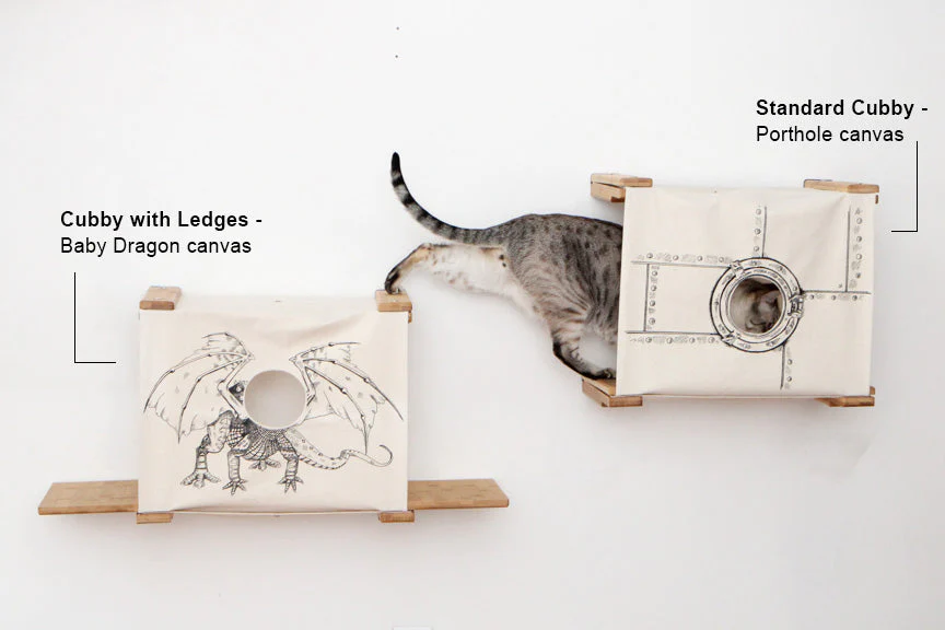 Cat Cubby for Wall - Covered Cat Bed - Image 7