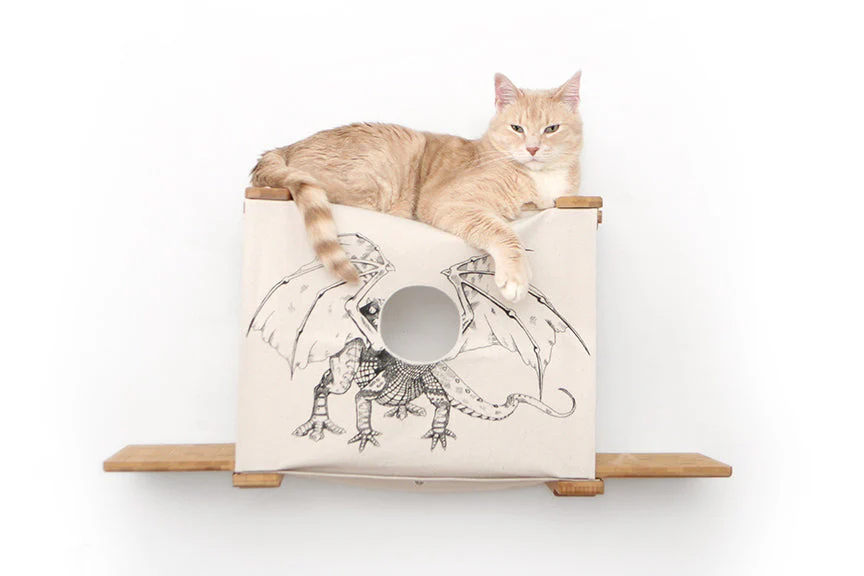 Cat Cubby for Wall - Covered Cat Bed - Image 8