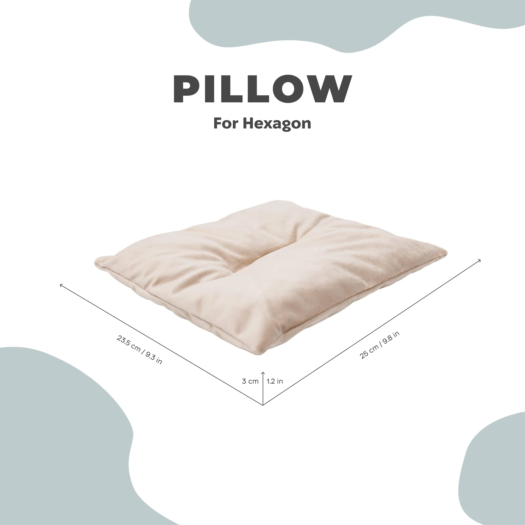 Cat Cushion Pillow - Beige - Image 2