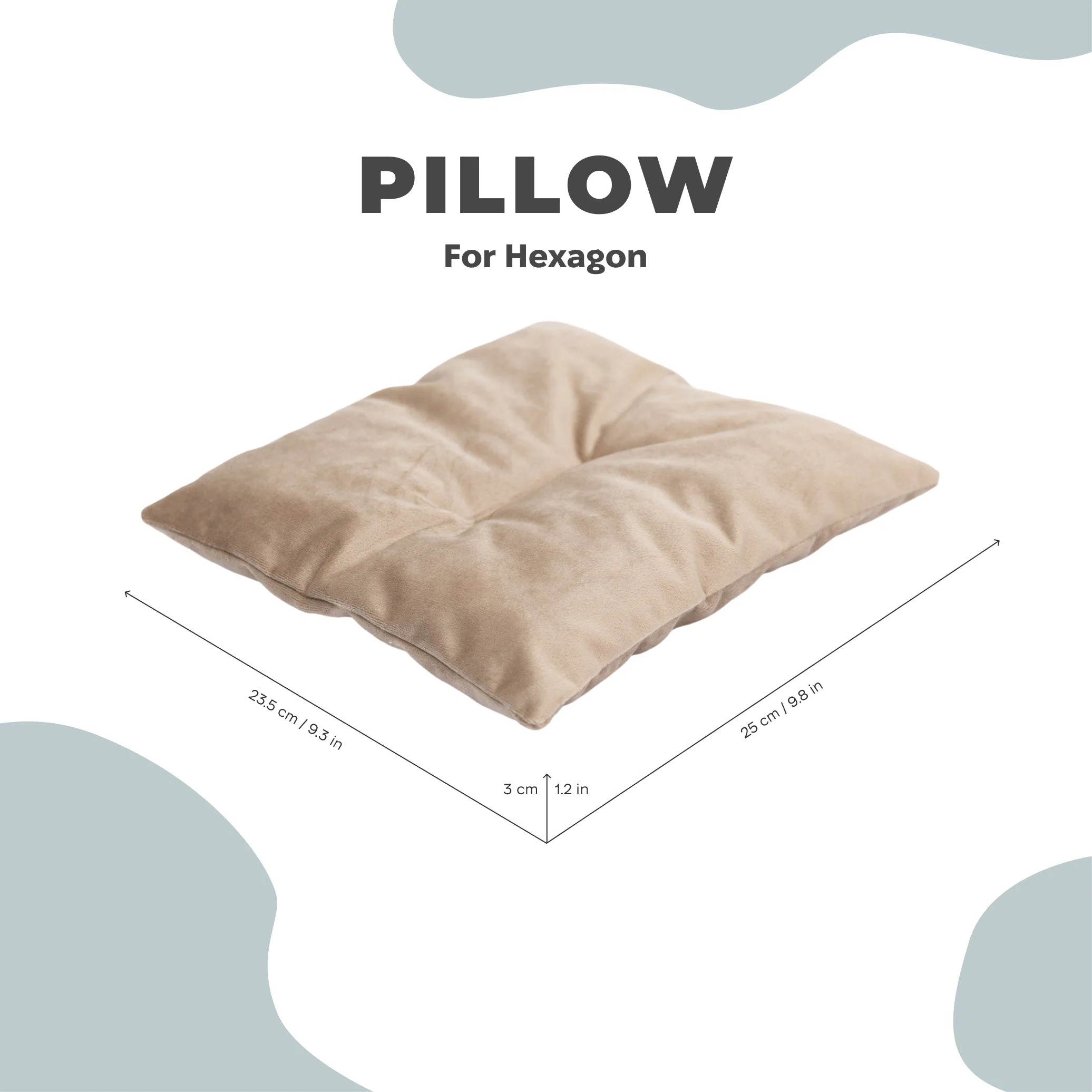 Cat Cushion Pillow - Brown - Image 3