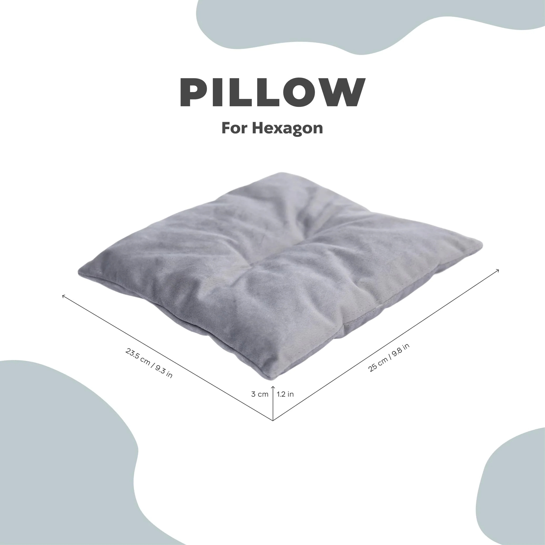 Cat Cushion Pillow - Gray - Image 3