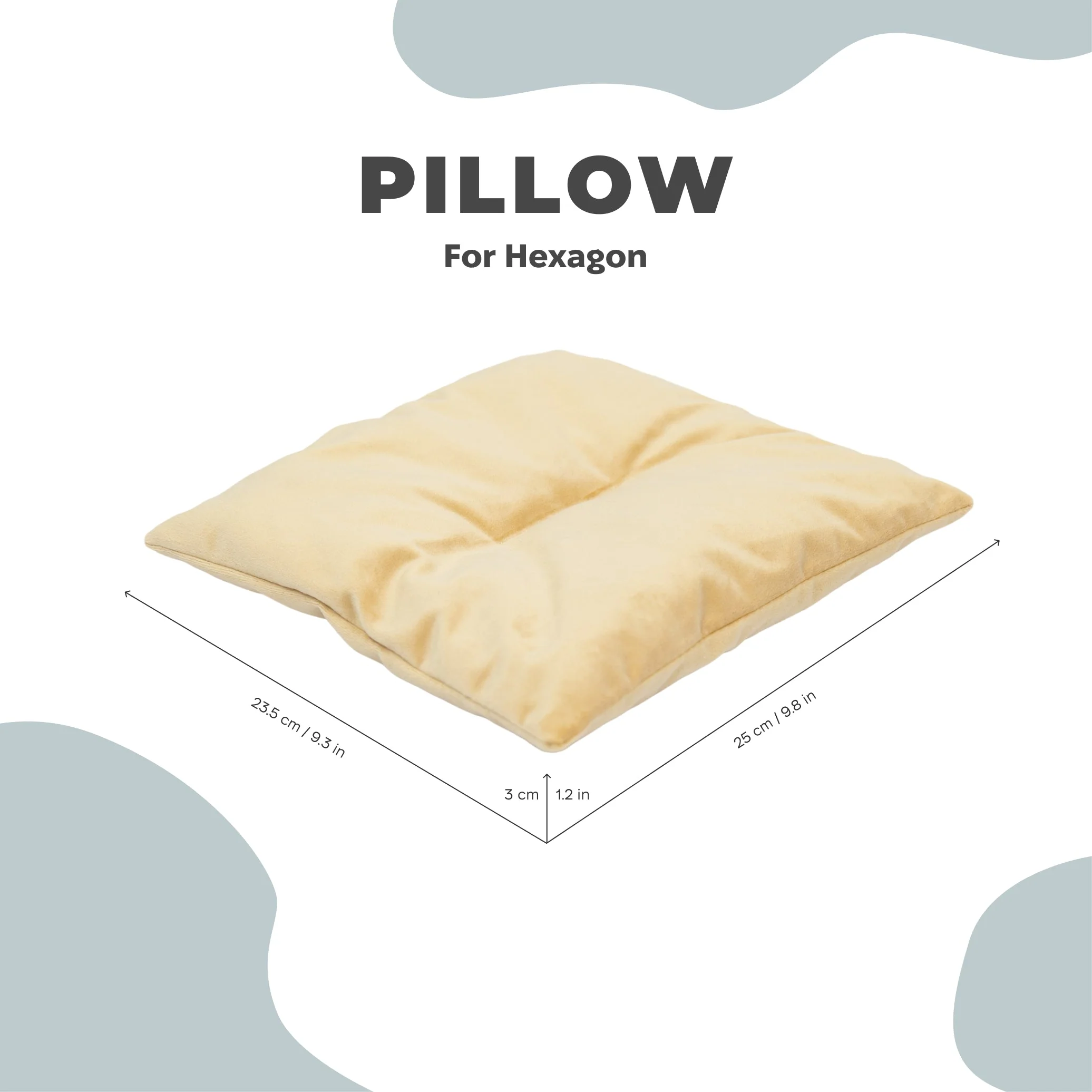 Cat Cushion Pillow - Yellow - Image 3