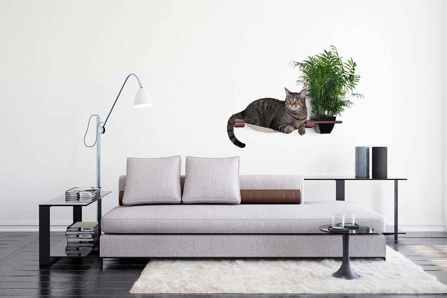 Cat Hammock Wall with Planter - Image 30
