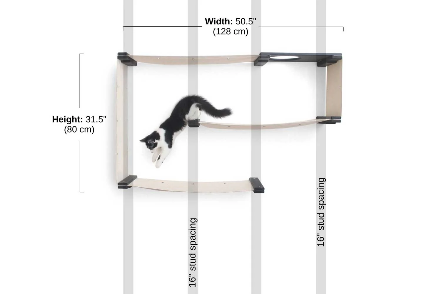 Cat Maze Wall - 3 Tier Cat Tree - Image 10