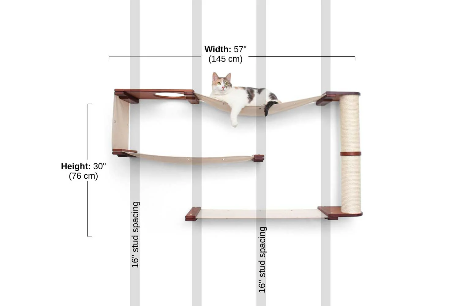 Cat Maze Wall - 3 Tier Cat Tree - Image 14