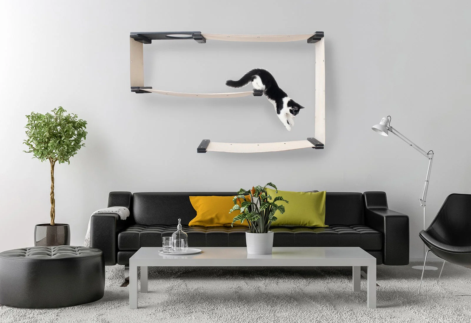 Cat Maze Wall - 3 Tier Cat Tree - Image 9