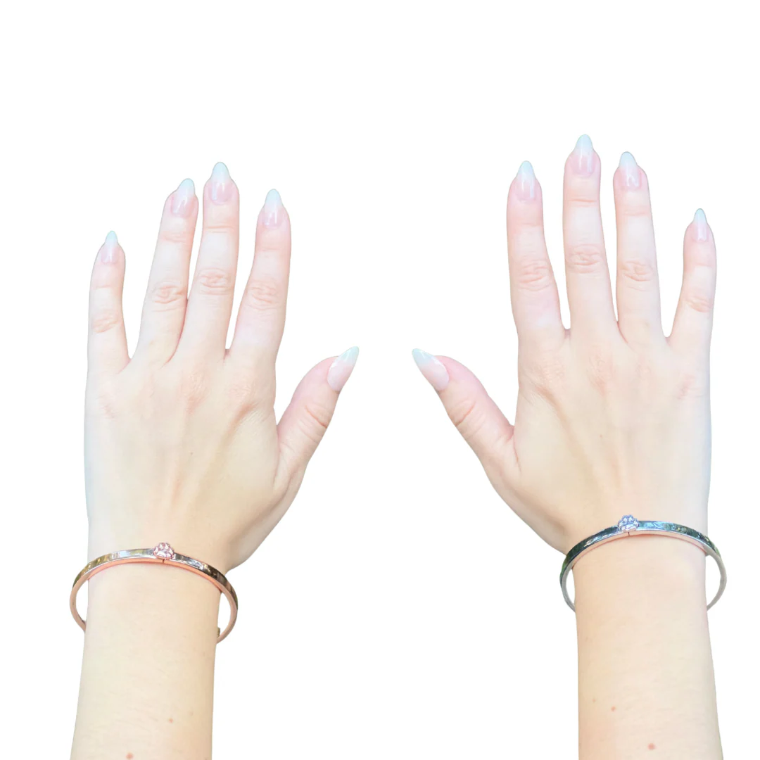 Cat Paw Bangle | Cat Bracelet - Image 2