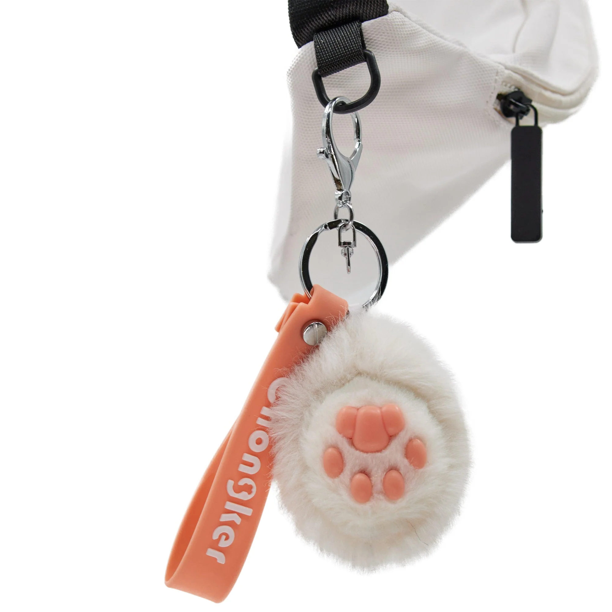 Cat Paw Keychain – Fluffy Cute Charm for Girls & Bags - Image 2